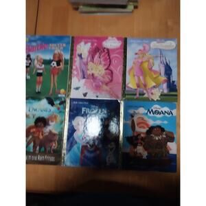 Disney Little Golden Books Lot Encanto Frozen Moana Collection Story Set